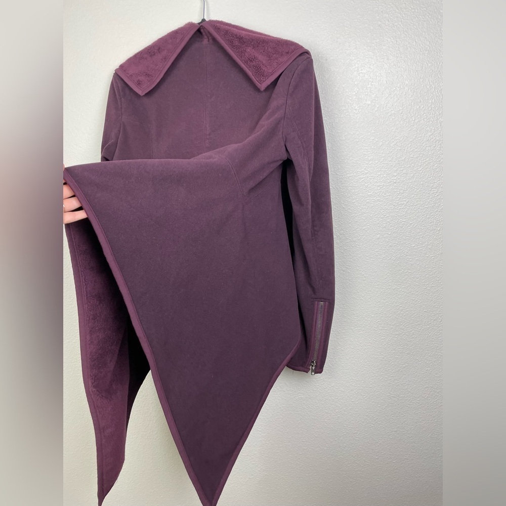 Lululemon Women's 10 Presence Of Mind Jacket Bordeaux Drama Drape Fleece Lined - Picture 15 of 16